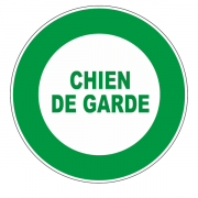 Panneau chien de garde