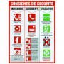 Panneau consignes de sécurité
