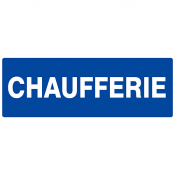 Panneau d'affichage  "Chaufferie"