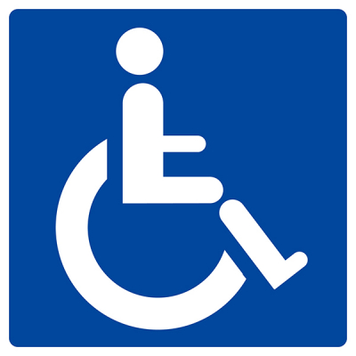 Panneau d'affichage "Handicapé"
