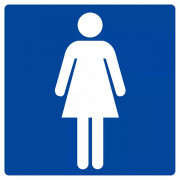 Panneau d'affichage "Toilettes Dames"