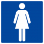 Panneau d'affichage "Toilettes Dames"