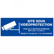 Panneau d'indication "Site sous Vidéo-protection"
