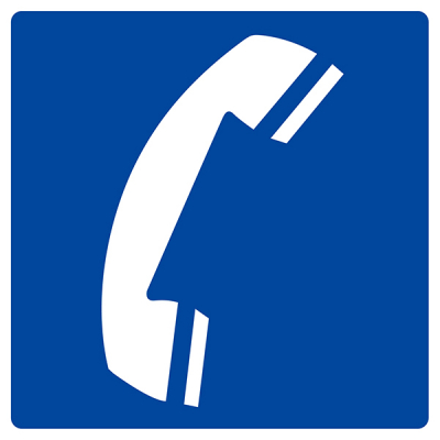 Panneau d'indication "Téléphone"