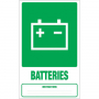 Panneau déchets batteries