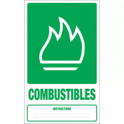 Panneau déchets combustibles