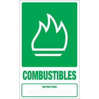 Panneau déchets combustibles