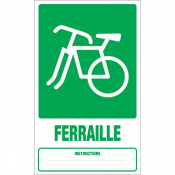 Panneau déchets ferraille