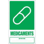 Panneau déchets médicaments