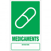 Panneau déchets médicaments