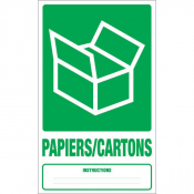 Panneau déchets papiers/cartons