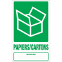 Panneau déchets papiers/cartons