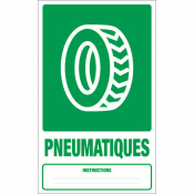 Panneau déchets pneumatiques