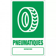 Panneau déchets pneumatiques