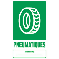 Panneau déchets pneumatiques