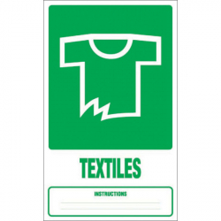 Panneau déchets textiles