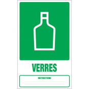 Panneau déchets verres