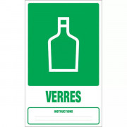 Panneau déchets verres