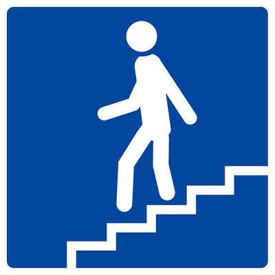Panneau "Escalier descendant"