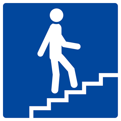 Panneau "Escalier montant"