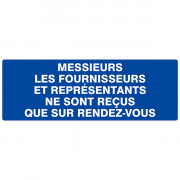 Panneau "Fournisseurs et représentants reçus sur R.D.V"