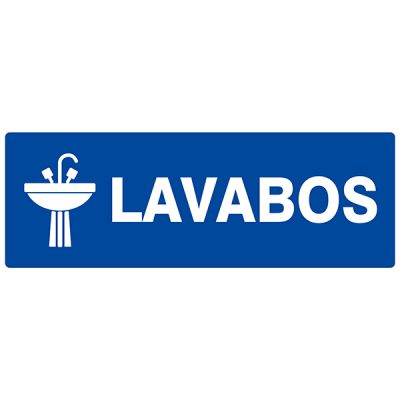 Panneau "Lavabos"