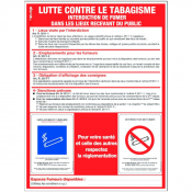 Panneau lutte contre le tabagisme