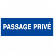 Panneau "Passage privé"