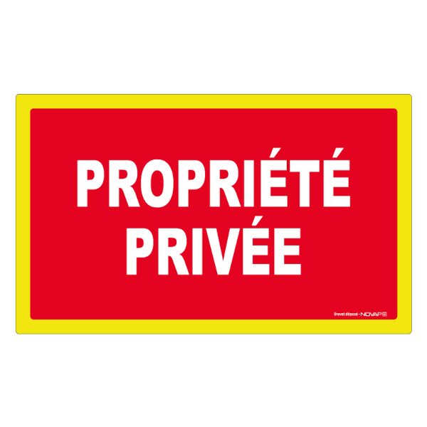 Cartello Divieto Di Accesso – Proprietà Privata – Tondi 45 Cm – Adesivo O Alluminio Dibond 3mm – Fabbricazione Francese