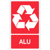 Panneau recyclage déchets alu