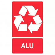 Panneau recyclage déchets alu