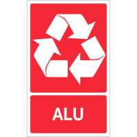 Panneau recyclage déchets alu