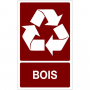 Panneau recyclage déchets bois