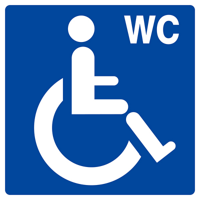 Panneau "Toilettes Handicapés"