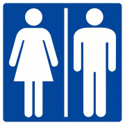 Panneau "Toilettes Hommes Femmes"