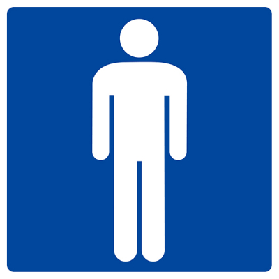 Panneau "Toilettes Hommes"