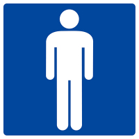 Panneau "Toilettes Hommes"