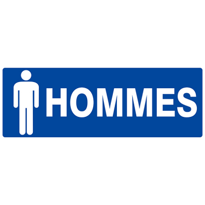 Panneau "Toilettes Hommes"