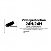 Panneau vidéoprotection 24h/24h