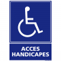Signalétique PMR Accès handicapés au mur - Wattelez