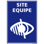 Signalétique PMR "Site équipé" pour malvoyant - Wattelez