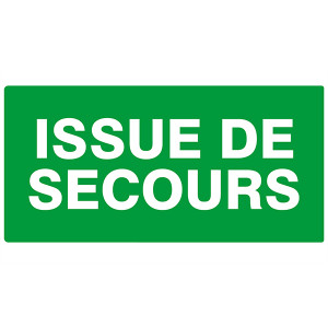 Signaux Secours/Evacuation