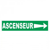 Panneau ascenseur flèche à droite
