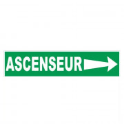 Panneau ascenseur flèche à droite