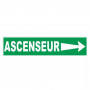 Panneau ascenseur flèche à droite