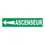 Panneau ascenseur flèche à gauche