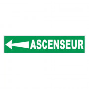 Panneau ascenseur flèche à gauche