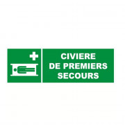 Panneau civière de premiers secours