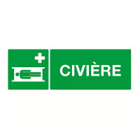 Panneau d'indication d'une "CIVIERE" à proximité
