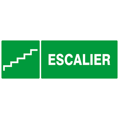 Panneau d'indication "ESCALIER"